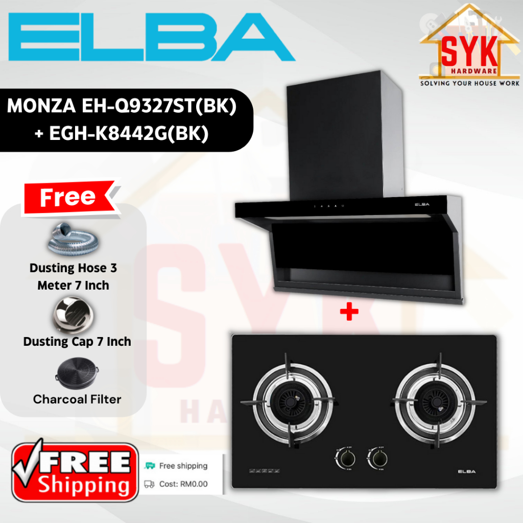 SYK Free Shipping Elba Kitchen Hood MONZA EH-Q9327ST(BK) Cooking Cooker ...