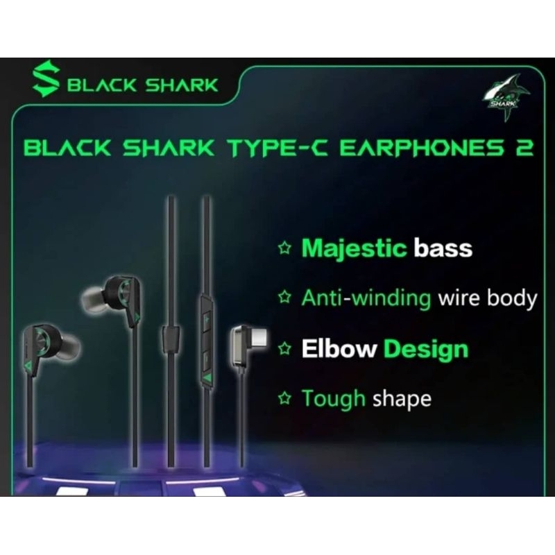 Original Blackshark BE11 Type-C Earphone BE08 3.5mm Jack Gaming ...