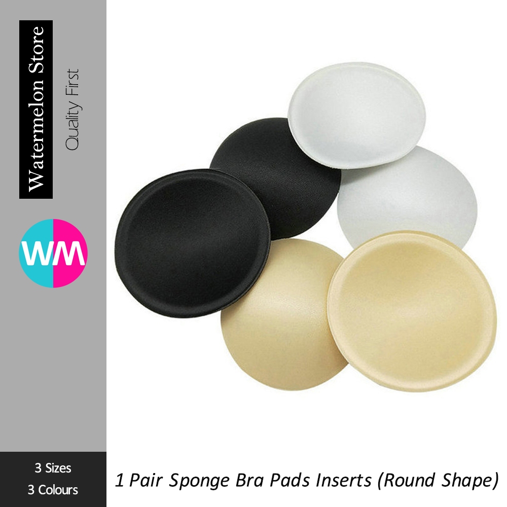 1 Pair Bra Pads Inserts Removable Breast Enhancers Padding Insert Bra ...