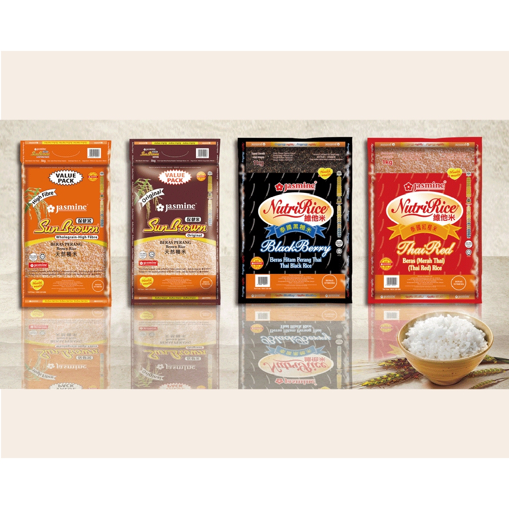 5KG Jasmine High Fiber Sun Brown Rice Jasmine sunbrown Rice 5KG CAP ...