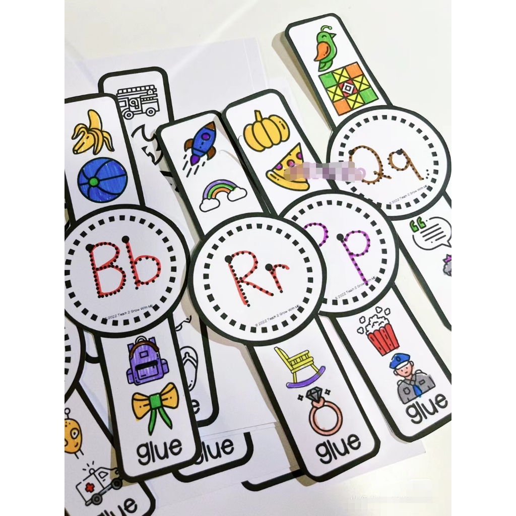 PDF] 090 Alphabet Watches ColoringActivity Printable Montessori