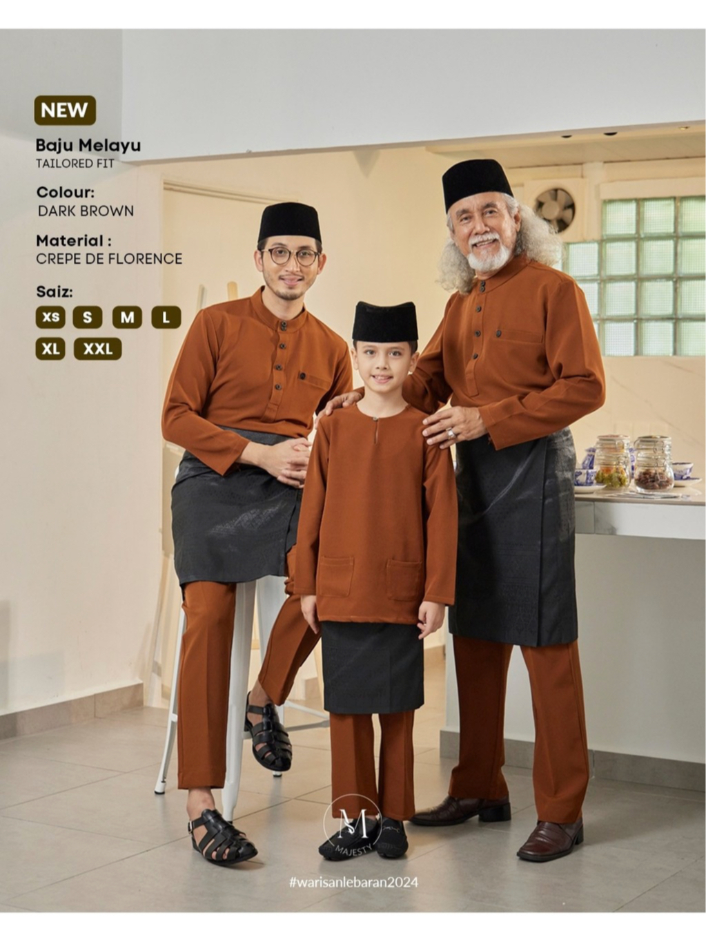 BAJU MELAYU ZIYAD RAYA | DARK BROWN | | Shopee Malaysia