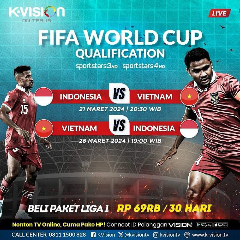 kvision Paket khas TIMNAS (QUALIFICATION WORLD CUP) | Shopee Malaysia