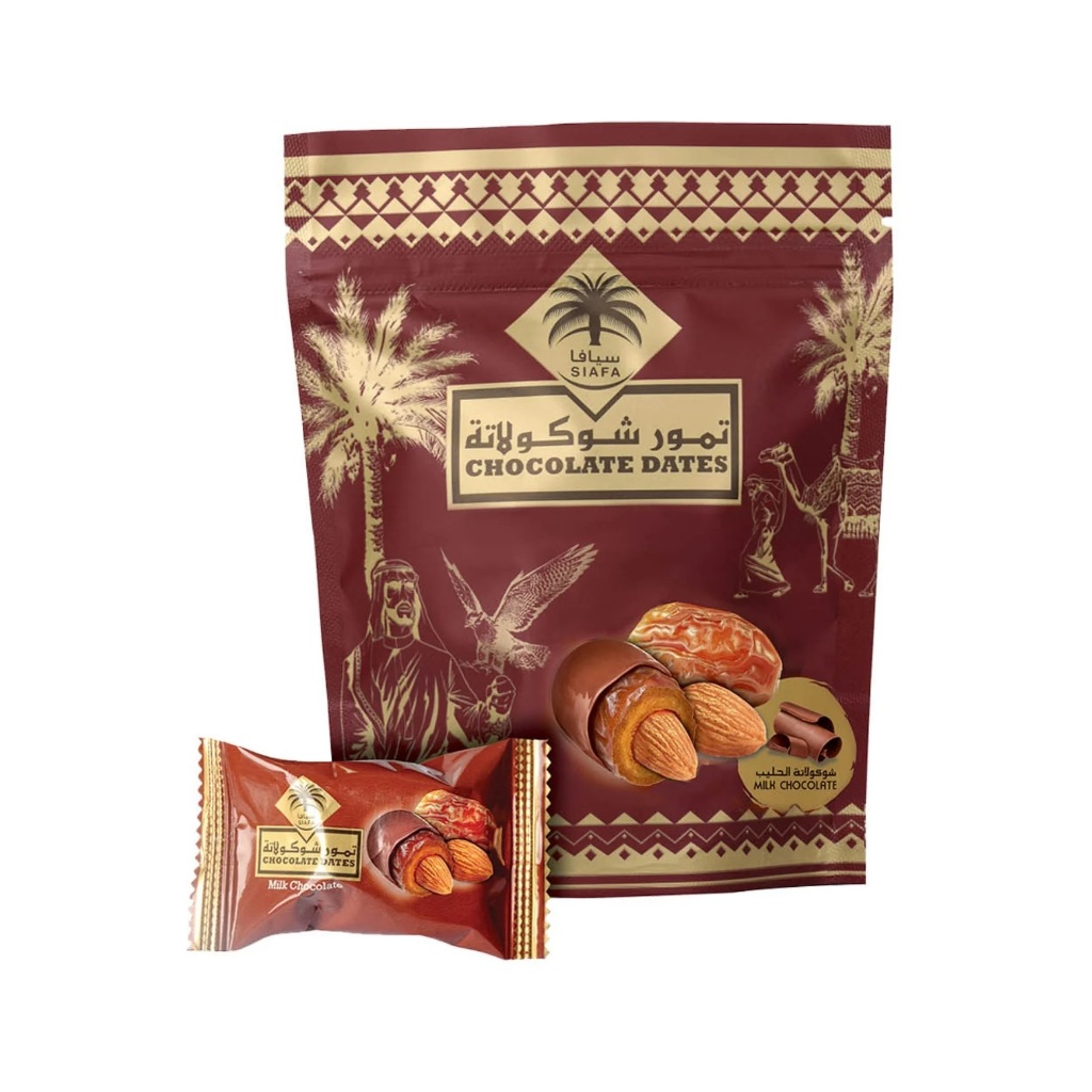 Siafa Milk Chocolate Almond Dates Kurma Badam 100g Shopee Malaysia 0255