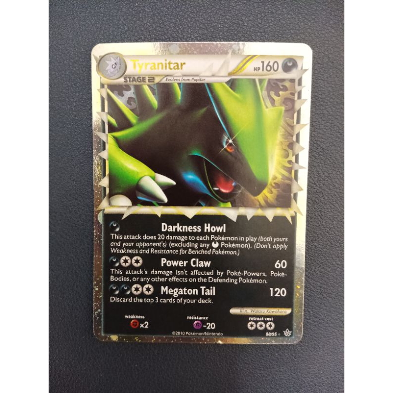 Pokemon Tyranitar Prime 88/95 Ultra Rare HGSS Excellent Card | Shopee ...