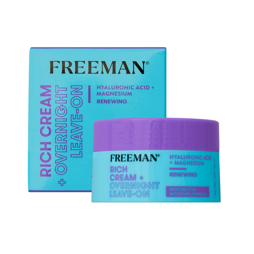 Freeman, Rich Cream + Overnight Leave-On Face Night Cream, w ...