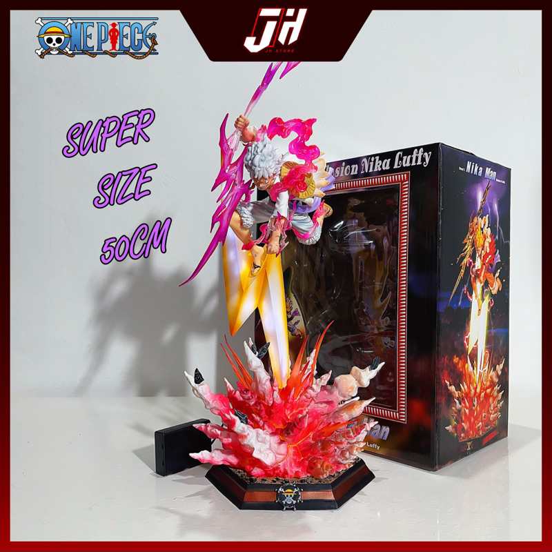 One Piece Nika Monkey D. Luffy Gear 5 Sun God Lightning LED Action ...