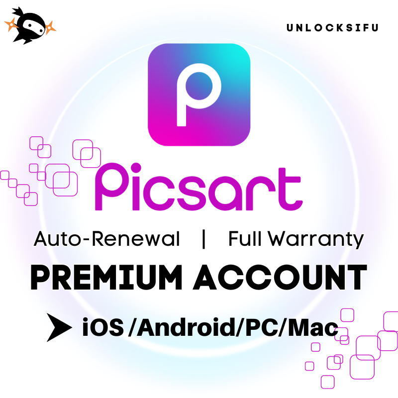 Picsart Premium Account i0S Android Window (ALL DEVICE) Shopee Malaysia