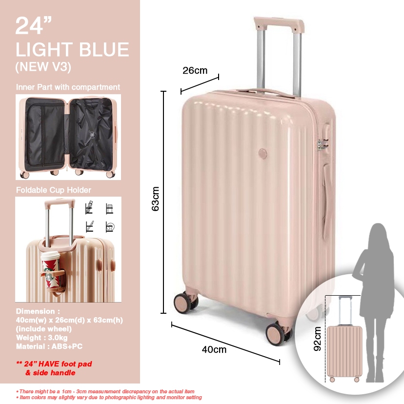Luggage Bag 28 Inch Beg Bagasi Murah Travel Trolley Case High Capacity Strong Thickened and Durable Silent Suitcase Shopee Malaysia