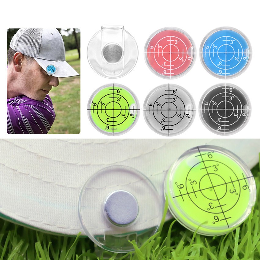 Golf Slope Putting Level Reading Ball Marker Hat Clip