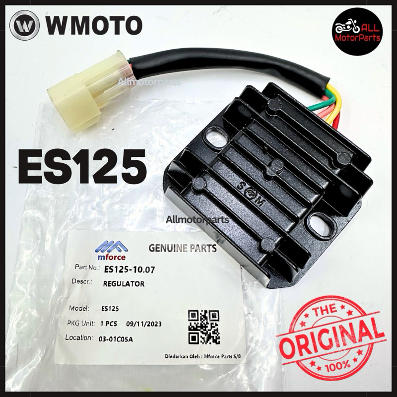 [100% ORI] WMOTO ES125 ES 125 RECTIFIER & REGULATOR KATAO ES125-10.07 ...