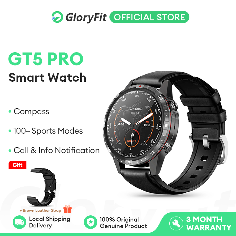 Gloryfit GT5 Pro Smartwatch Compass IP67 Waterproof Scratch Resistant 5 Days Battery Life