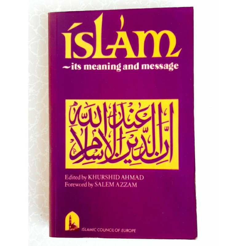 (Preloved book) Islam: Its Meaning and Message | Islamic Council of ...