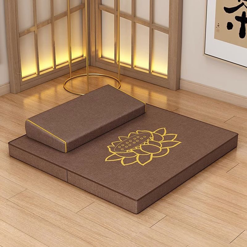 M'sia Stock] 莲花刺绣打坐垫Coconut Fibre Lotus Embroidery