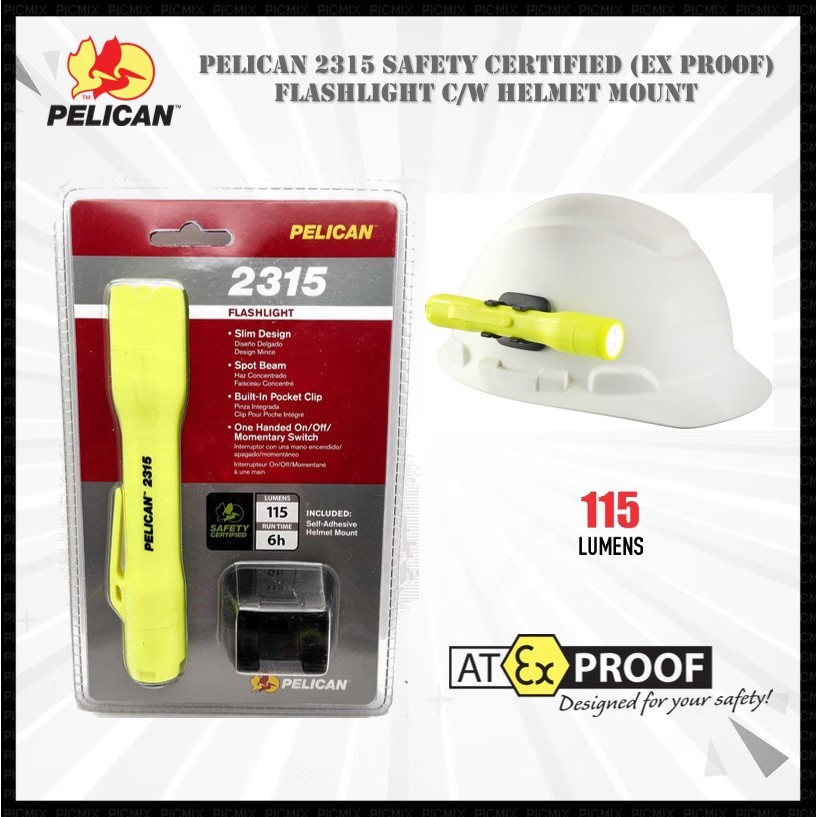 PELICAN 2315 Safety Rated (Explosion Proof) Flashlight / Penlight Come