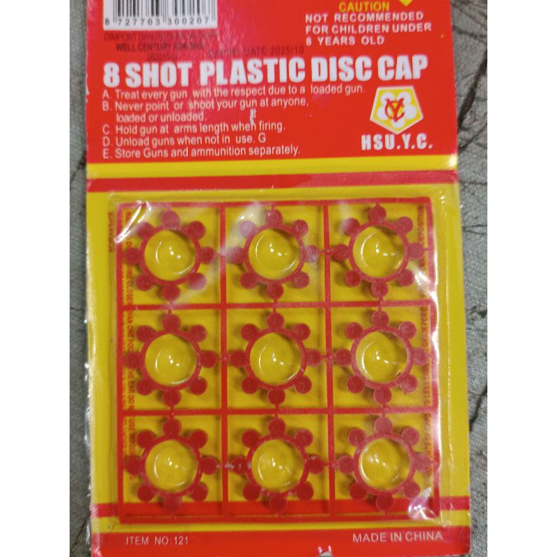 8 SHOT PLASTIC DISC CAP | Shopee Malaysia