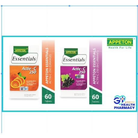APPETON Essentials Activ C 250 (Orange/Blackcurrant) (60's) for ...