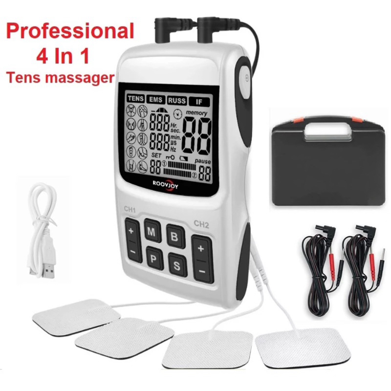 Professional ROOVJOY 4-IN-1 Interferential And Russian Stimulation ...