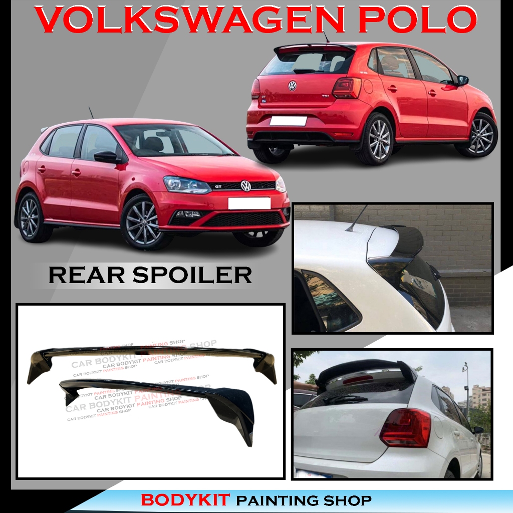 VOLKSWAGEN POLO RZ REVOZPORT STYLE REAR ROOF SPOILER LIP DUCKTAIL WITH ...