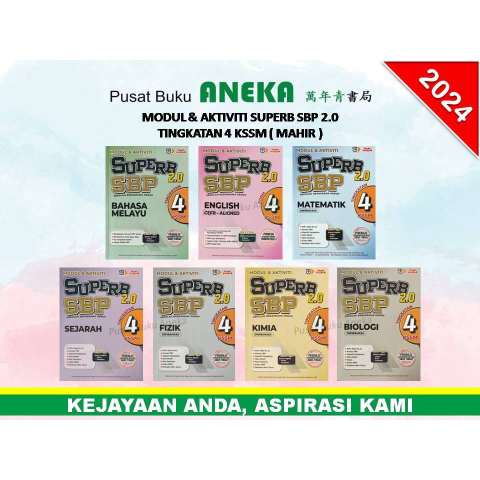 {ANEKA} MODUL & AKTIVITI SUPERB 2.0 SBP 2024 TINGKATAN 4 KSSM (MAHIR ...