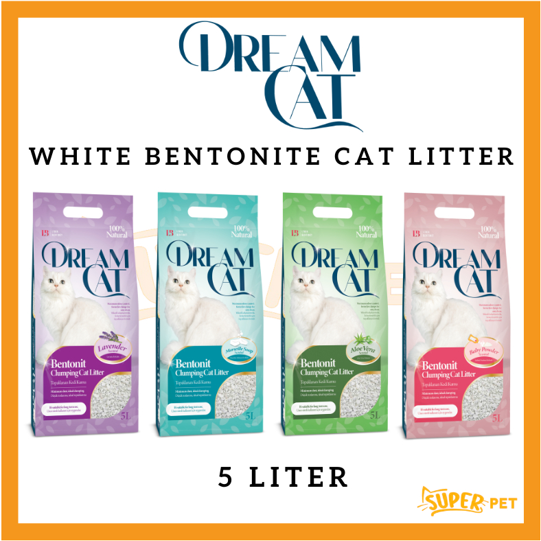 Dream Cat White Bentonite Cat Litter 5L Shopee Malaysia