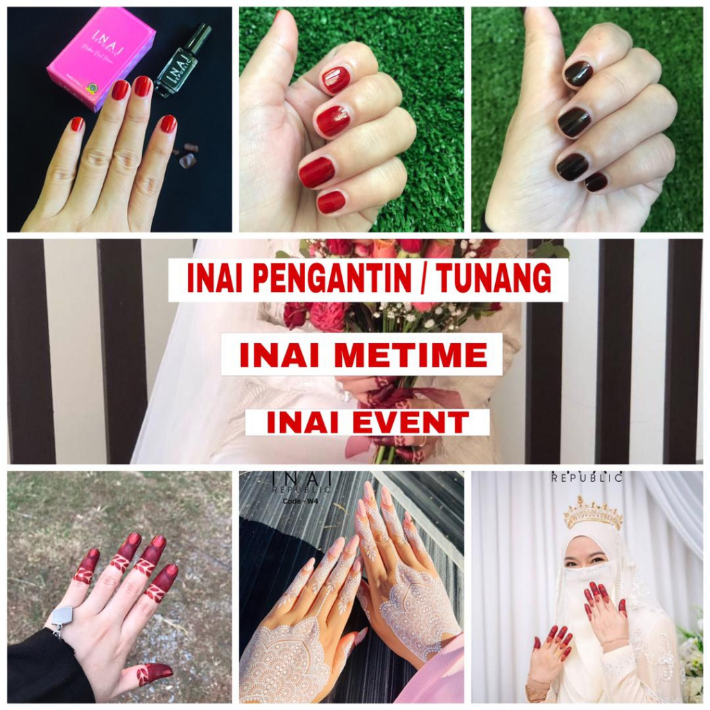 [INAI REPUBLIC] Inai Kuku/Inai Celup/Inai Sah Solat | Shopee Malaysia