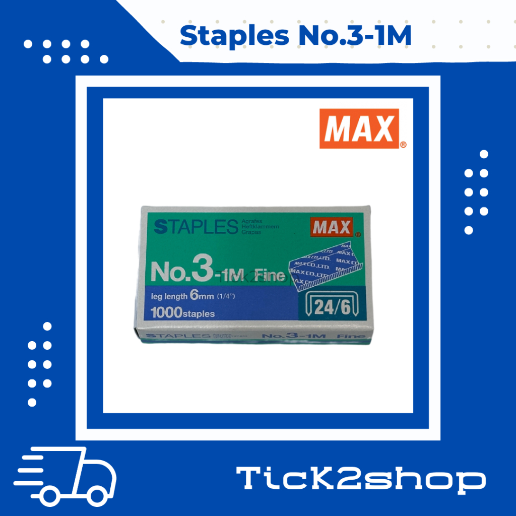 Max Staples No.3-1M Fine (Stapler Bullet) | Shopee Malaysia