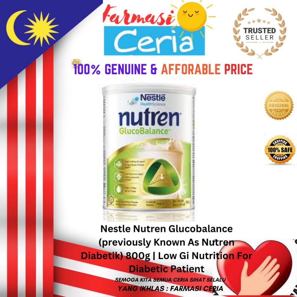 Nestle Nutren Glucobalance (previously Known As Nutren Diabetik) 800g ...