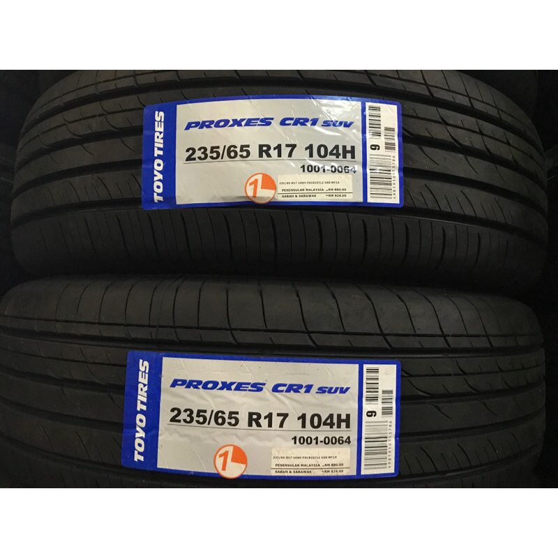 235/65R17 235 65 17 TOYO CR1S Car Tyre Tire Kereta Tayar Wheel Rim 17 ...