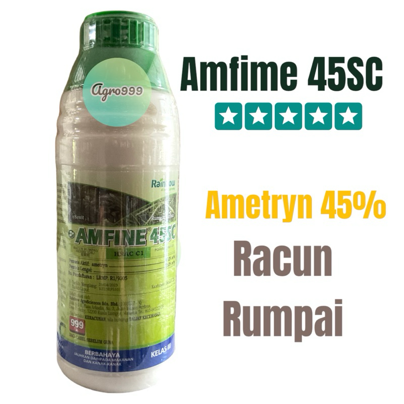 Amfine 45sc 1literametryn 45racun Rumpai Sambau Darattanaman Tebu