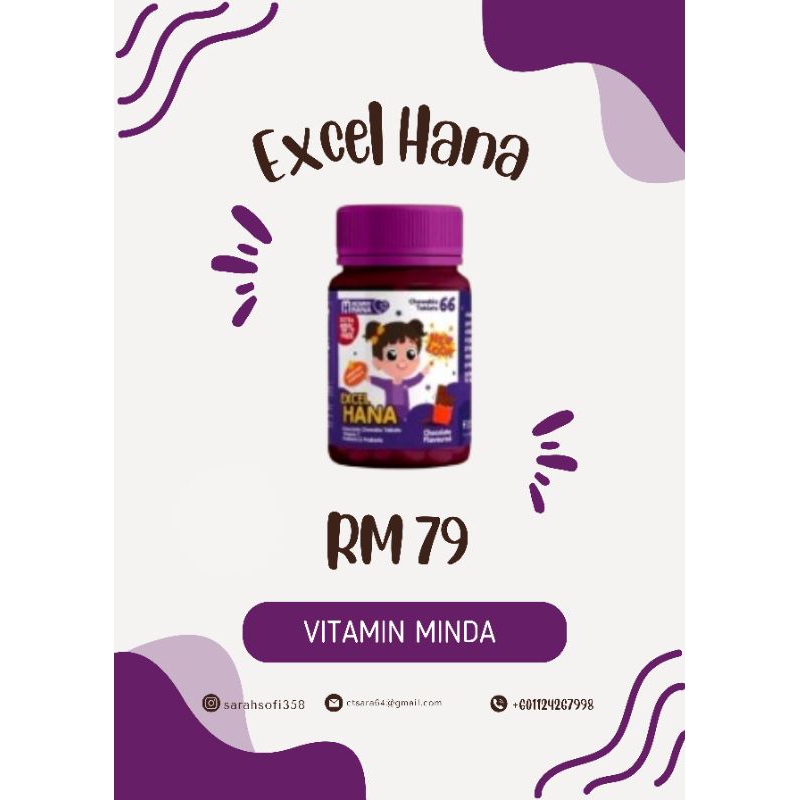EXCEL HANA ORIGINAL HQ | SUPPLEMENT MINDA | BRAIN BOOSTER | | Shopee ...