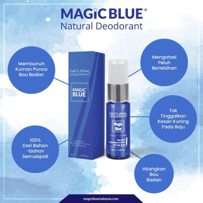 MagicBlue ORIGINAL HQ Magic Blue Deodorant | Shopee Malaysia