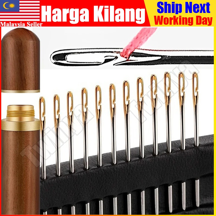 Blind Sewing Needles Elderly Big Hole Stainless Steel Needle Jarum ...