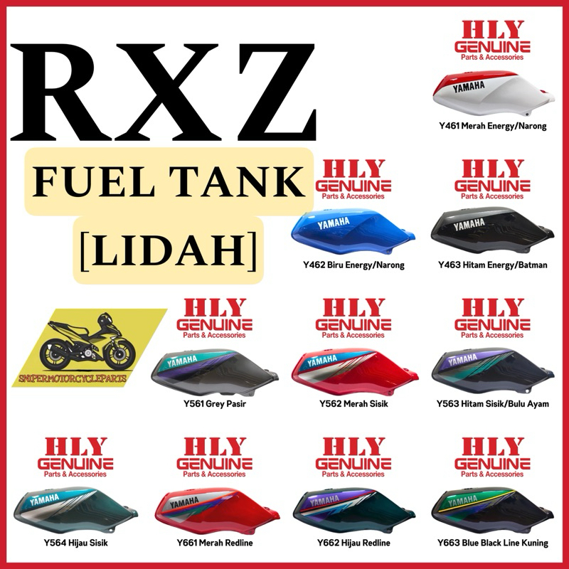 RXZ 5speed 6speed RXZ-CATAL CATALYZER FUEL TANK HLY YAMAHA TANK MINYAK ...