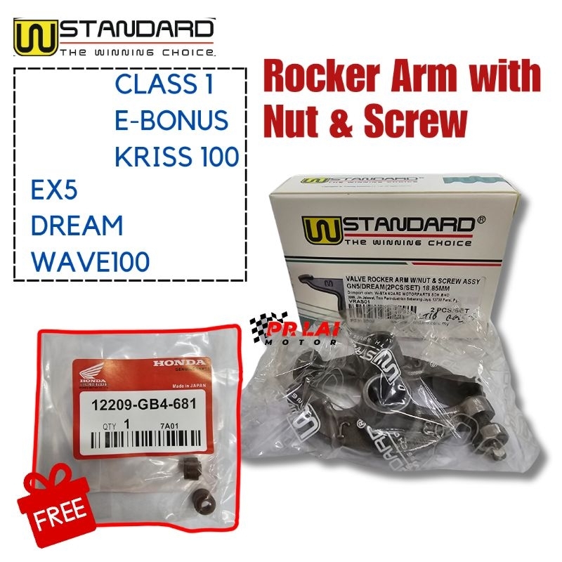 ORIGINAL ROCKER ARM WSTANDART SET 2PCS FOR HONDA EX5 WAVE100 DREAM USE