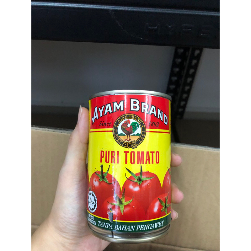 Ayam Brand Tomato Puree Puri Tomato No Preservative No Cholesterol 430g