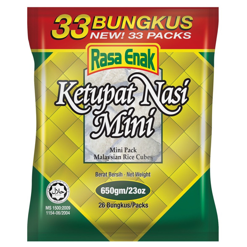 Rasa Enak Ketupat Nasi Mini 33 pack Raya Nasi Rice | Shopee Malaysia