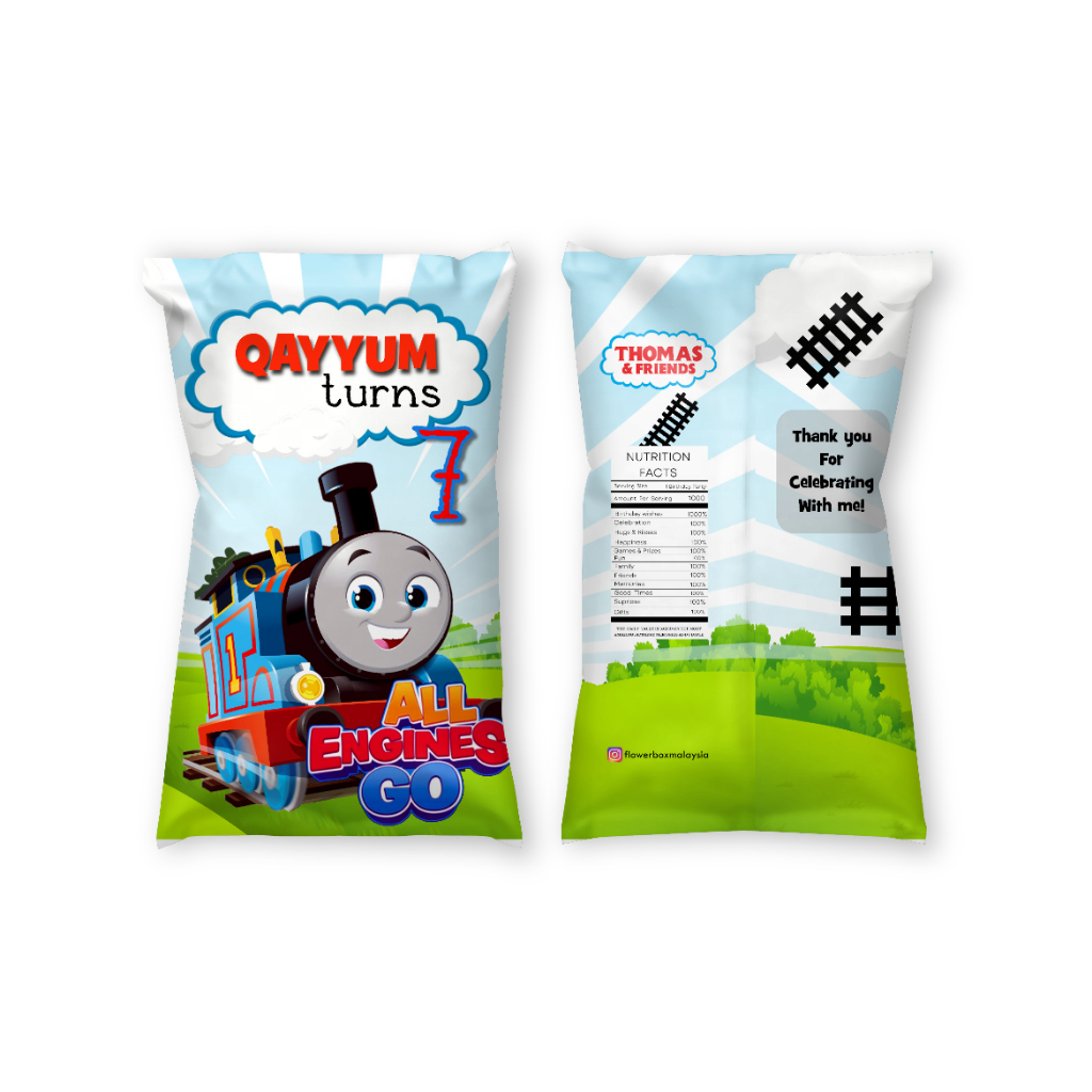 Thomas and Friends Theme Party Custom Decoration Paperbag, Water Bottle ...
