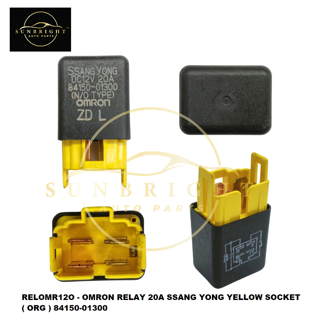 OMRON RELAY 20A SSANG YONG YELLOW SOCKET ( ORG ) 84150-01300 | Shopee ...