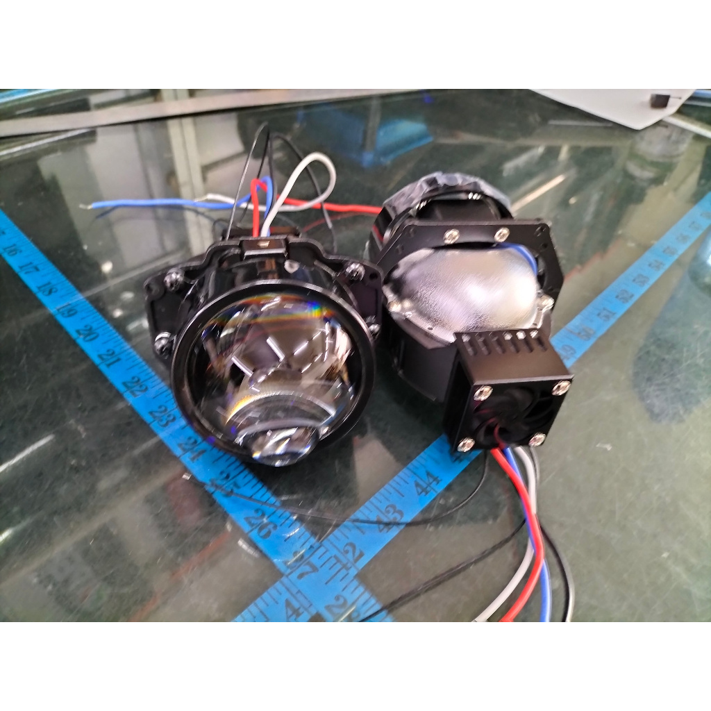 (car light) 1 PAIR 3 INCH PROJECTOR WITH LED & INTELLIGENT DUAL LENS A1 ...