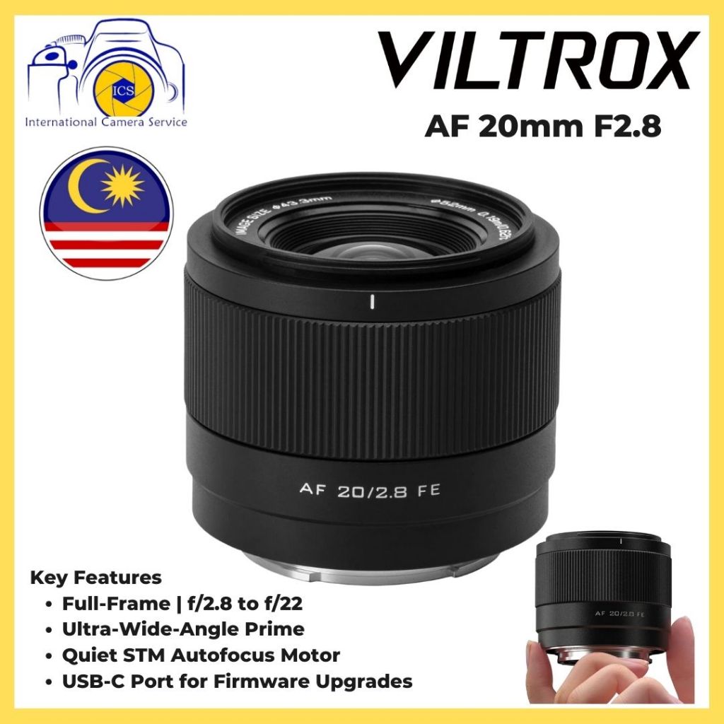 Viltrox Af 20mm F 2.8 Lens Lightweight Auto Focus Full Frame Prime Lens 