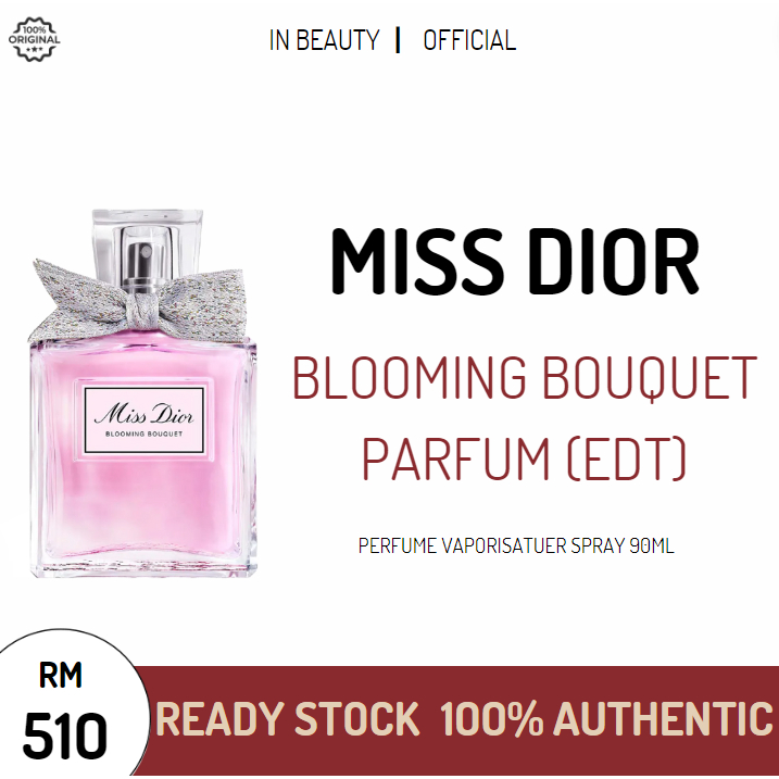 MISS DIOR Blooming Bouquet Eau De Toilette Perfume 100ml For Women DUTY FREE Shopee Malaysia