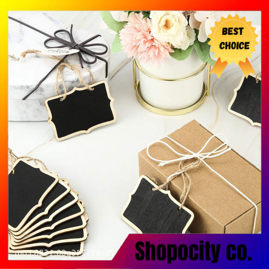 Wedding Cafe Decor Signs 16-Piece Hanging Chalkboard Signs - 8x10 Inch ...