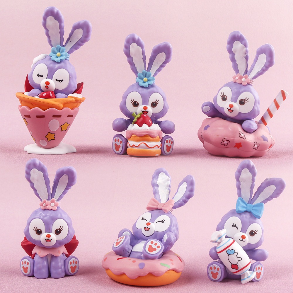 [Ready Stock]6pcs Set Stella Lou Bunny Rabbit Cake Topper Cake ...