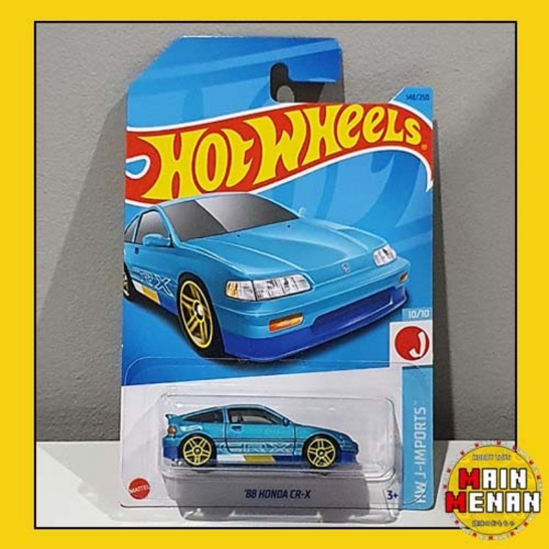 Lot De 2 Hot Wheels Premium Japan Historics 5 - Honda CRX 1988 Argentée - 1:64 NEUF