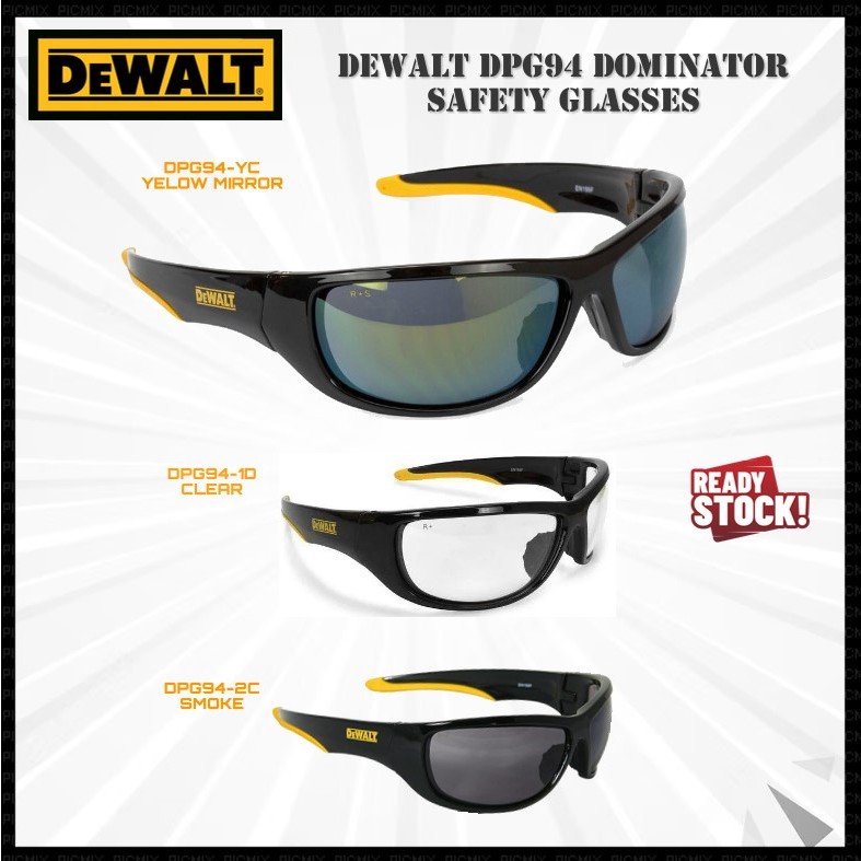 DEWALT Dominator DPG94 Safety Glasses, Impact and UV Protection, Z87