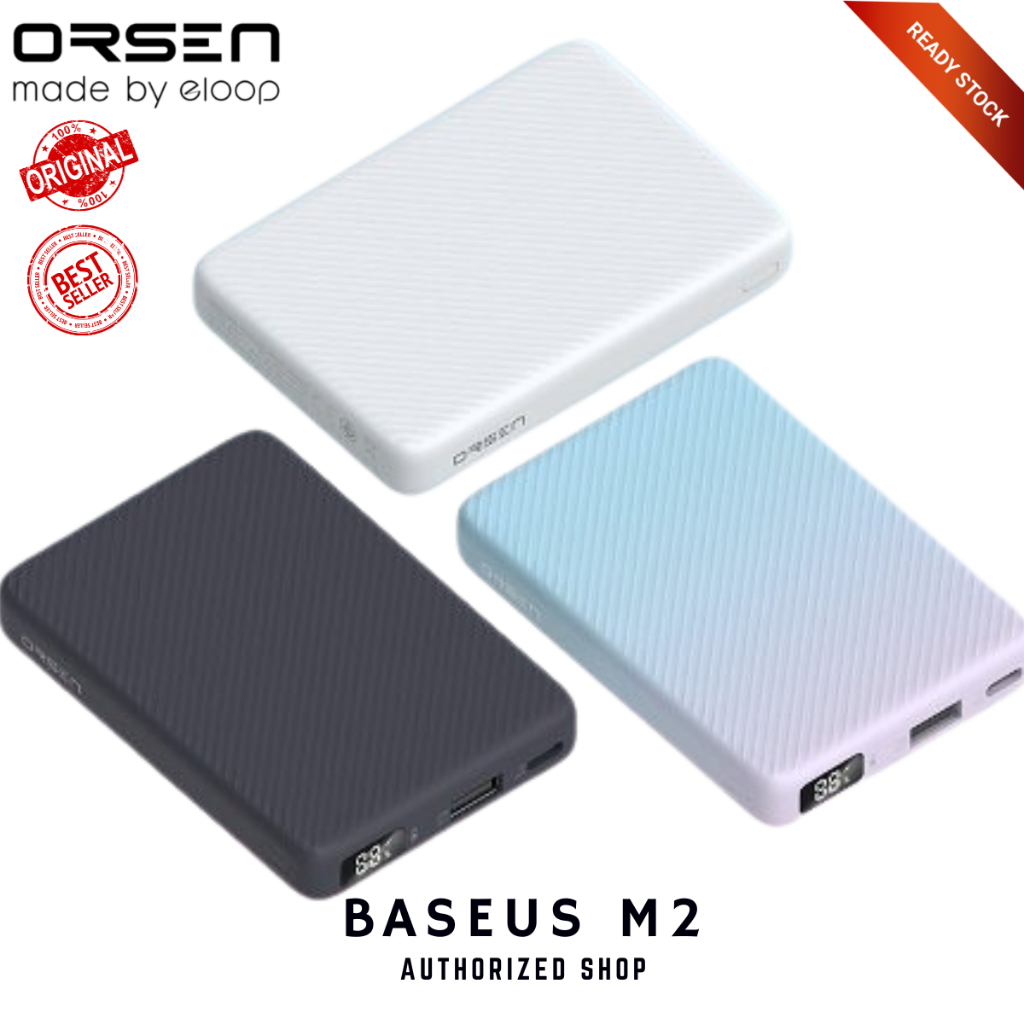 ORSEN ELOOP E48 Powerbank 10000mAh Type C Fast Charge Powerbank LED ...