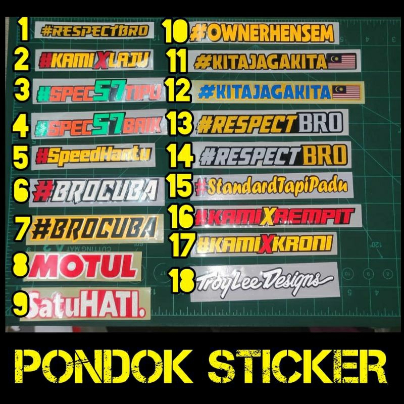 STICKER PANTUL CAHAYA DUA LAPIS | Shopee Malaysia