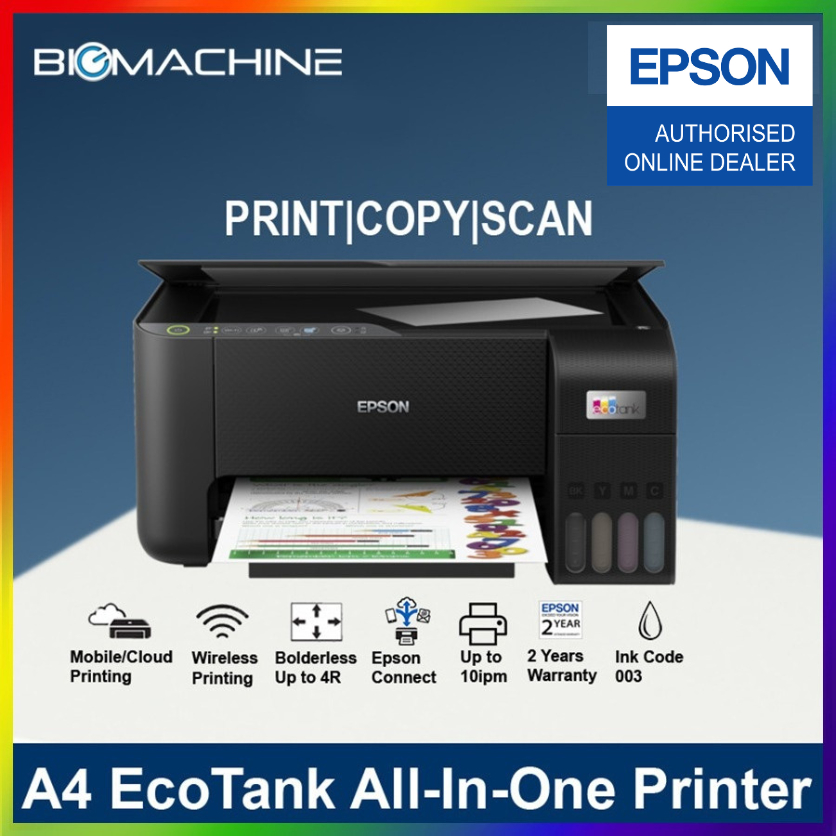 EPSON ECOTANK L3250 Wi-Fi 4-in-1 Wireless Ink Tank Printer | L3210 3-In ...