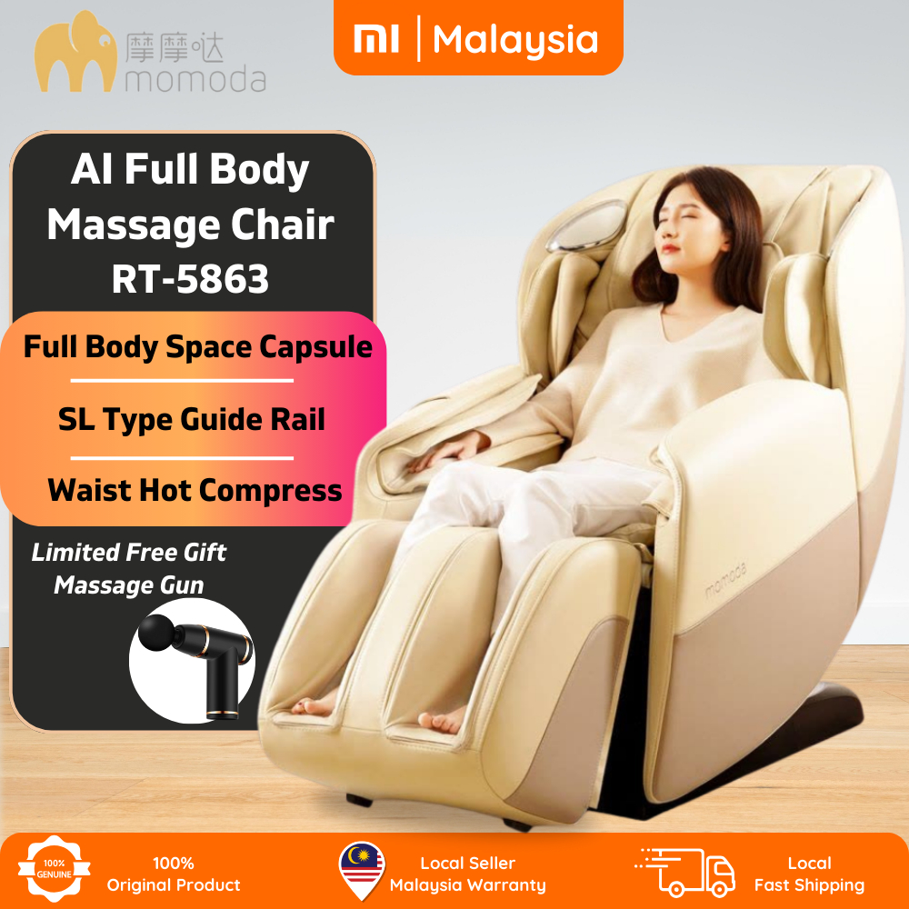 Momoda Smart Ai Full Body Massage Chair Rt 5863 Works With Mijia Apps Free Massage Gun 7090